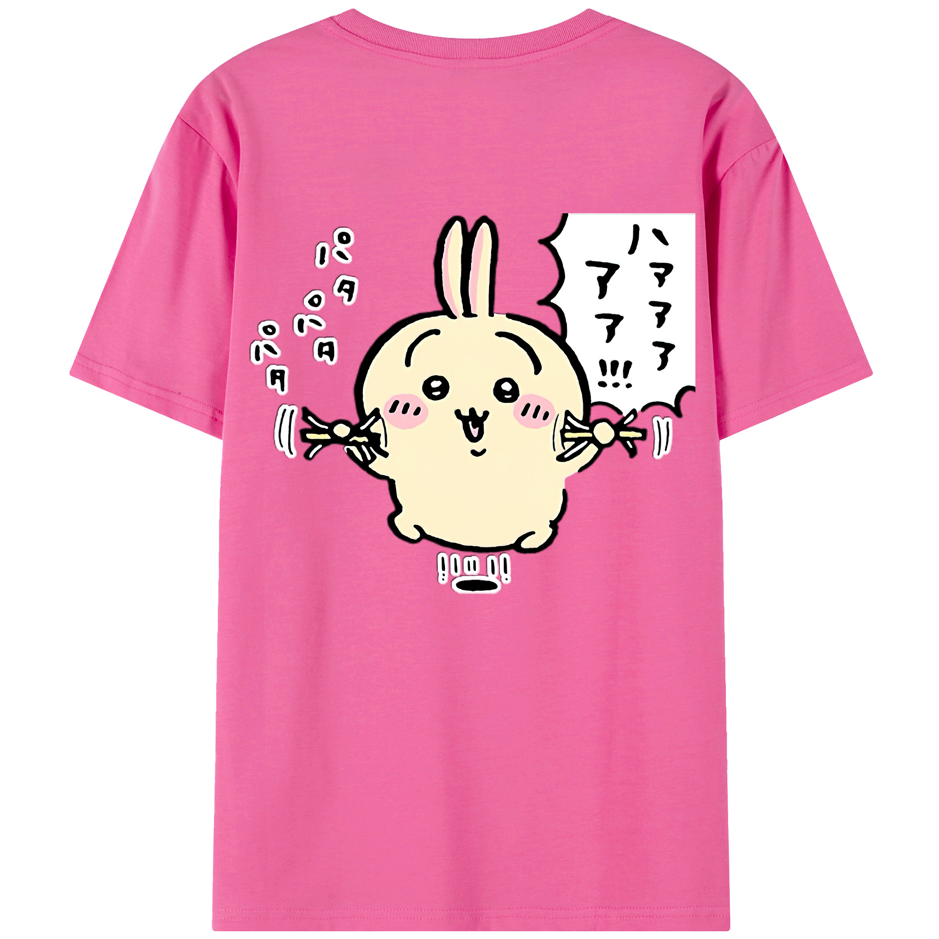 （画像用） ちいかわ うさぎ Chii-kawa usagi レディース半袖Tシャツ(バックプリント)